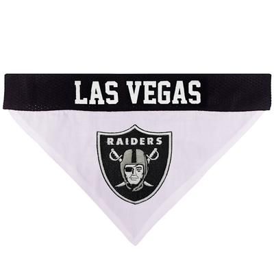 Pets First NFL AFC Reversible Bandana For Dogs, Small/Medium, Las Vegas Raiders