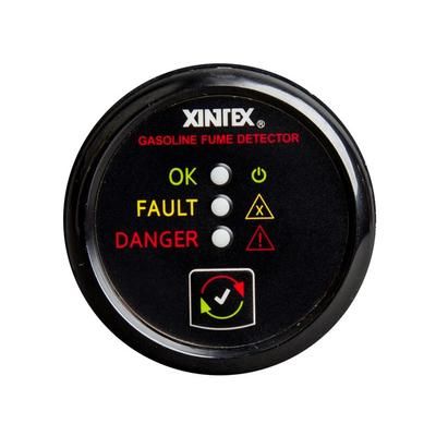Fireboy-Xintex Gasoline Fume Detector & Alarm w/Plastic Sensor - Black Bezel Display G-1B-R