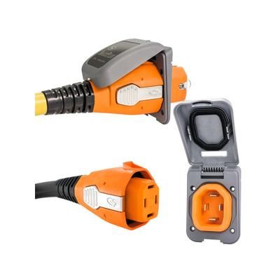 SmartPlug 50 Amp Non Metallic Gray Inlet & Plug Combo - Boat & RV B50ASSYPG