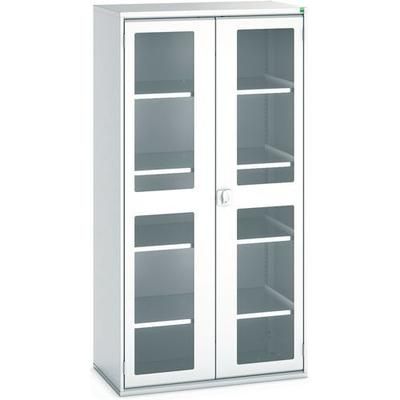 bott 1 armoire verso portes transparentes avec 4 tablettes 1050x550x2000_bott