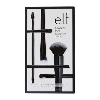 e.l.f. Cosmetics Flawless Face 6 Piece Brush Collection - Vegan and Cruelty-Free Makeup