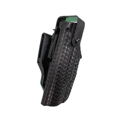 Gould & Goodrich Level II Duty OWB Belt Holster Glock 17/22/31 Left Hand Black Weave K381-G17WLH