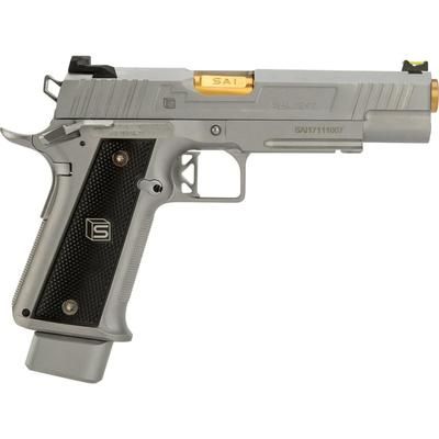 EMG Salient Arms International 2011 DS Airsoft Training Weapon 5.1 w/CO2 Mag 30 Round Silver SA-DS0121
