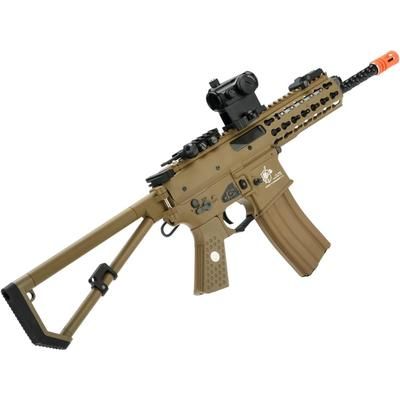 EMG Knights Armament Airsoft PDW M2 Gas Blowback Airsoft Rifle CO2 Magazine Tan Large GR-KAA-PDW-L-DE-CO2