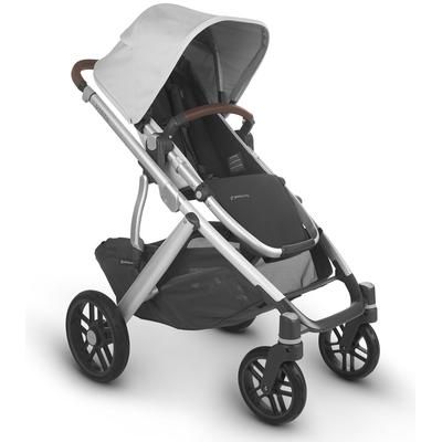 UPPAbaby Vista V2 Single-to-Double Stroller - Bryce (White Marl/Silver/Chestnut Leather)