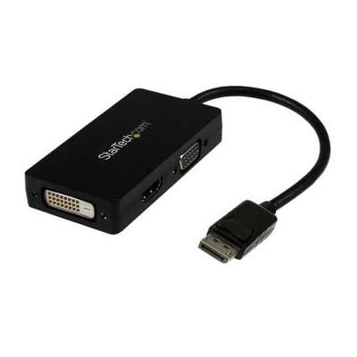 StarTech 3-in-1 DisplayPort to VGA/DVI/HDMI Travel Converter (Black) DP2VGDVHD