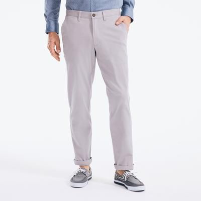 Nautica Men's Classic Fit Deck Pant Grey Alloy, 30x32