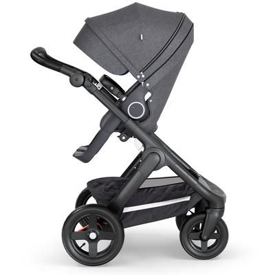 Stokke Trailz All-Terrain Stroller - Black/Black Leatherette/Black