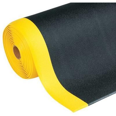 Ml Tapis Antifatigue Securite 122cm Noir-jaun E S Granuleuse - Manutan Expert