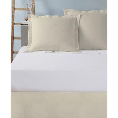 Today's Home Cotton Rich Tailored 2-Pack Euro Sham by Levinsohn Textiles in Ivory (Size EURO)