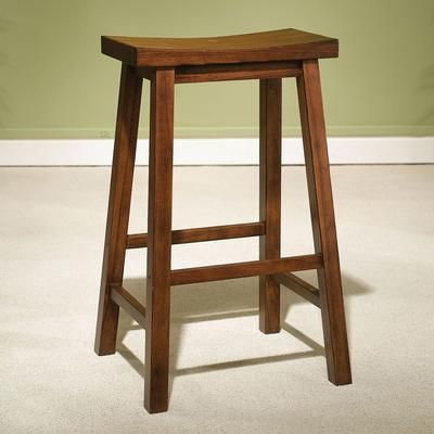 Bennett Saddle Barstool by Powell Furniture in Honey Brown