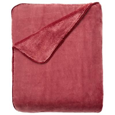 Plush Blanket by BrylaneHome in Carnation (Size TWIN)