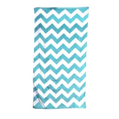 Carmel Towel Company C3060 Classic Beach in Turquoise Chevron | Cotton C3060X, C3060P, LBC3060, C3060S, C3060C, C3060A