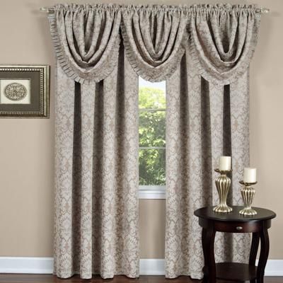 Wide Width Sutton Window Curtain Panel by Achim Home Décor in Tan (Size 52" W 63" L)