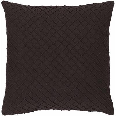 Prague 22" Square Cottage Black Throw Pillow - Boutique Rugs