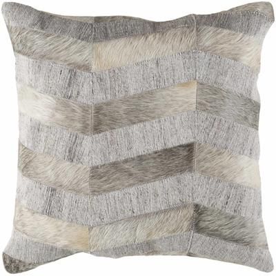 Neversink 18" Square Rustic Light Gray/Charcoal/Oatmeal/Light Beige/Beige Throw Pillow - Boutique Rugs