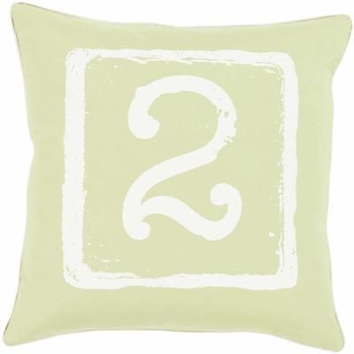 Bulford 20" Square Cottage Cotton Cream/Light Olive/Olive Throw Pillow - Boutique Rugs