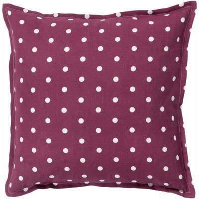 Meade 22" Square Cottage Rust/Cream/Brick Red/Rust Throw Pillow - Boutique Rugs