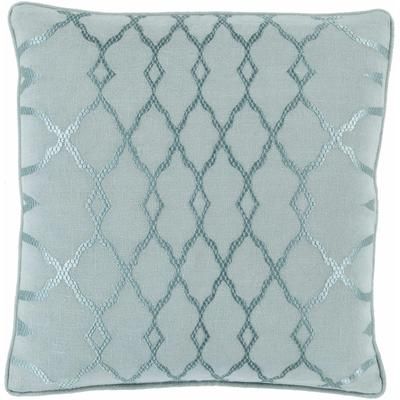 Ansonia 20" Square Modern Aqua/Seafoam/Sage Throw Pillow - Boutique Rugs