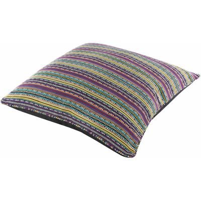 Geddington 30" Square Cotton Black/Aqua/Blue/Coral/Dark Plum/Medium Purple/Off White/Purple/Red/Yellow Floor Pillow - Boutique Rugs