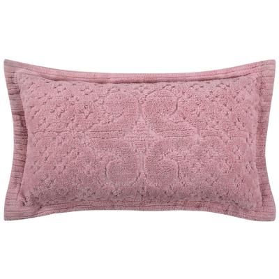 Ashton Collection Tufted Chenille Sham by Better Trends in Pink (Size EURO)