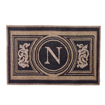 Wingate Monogrammed Door Mat - Metallic Gold, 36" x 72", S - Frontgate