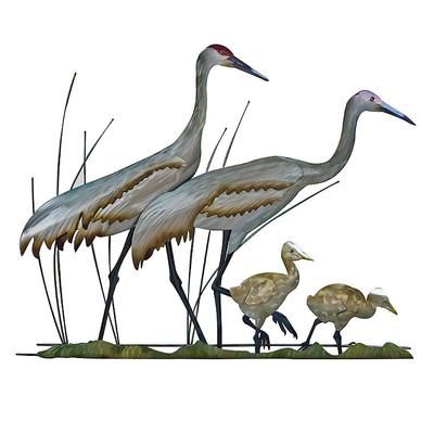 Woodland Cranes Family Indoor/Outdoor Wall Art - Frontgate