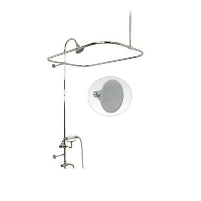 Randolph Morris 54 Inch End Mount Shower Conversion Kit with Handshower Cradle & Watering Can Shower Head RMSHOWERKIT5WC