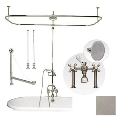 Randolph Morris Clawfoot Tub Side Mount Shower Enclosure Set SHOWERSET-RM771BN