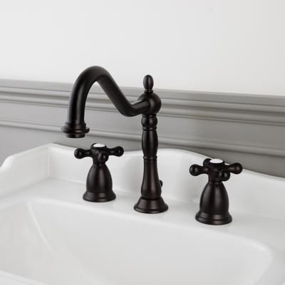 Randolph Morris Victorian Widespread Bathroom Sink Faucet - Metal Cross Handles RMB818MC-ORB