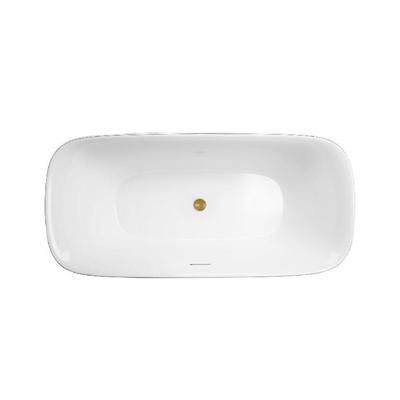 Randolph Morris Royal 59 Inch Acrylic Double Ended Freestanding Tub - No Faucet Drillings RMD47-BB