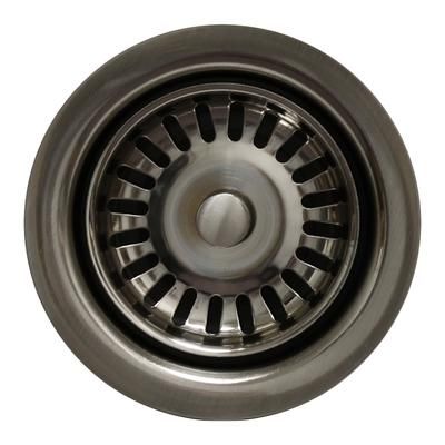 Whitehaus Collection Extended Flange Garbage Disposer Strainer For Duet Series Sinks WH202-BN