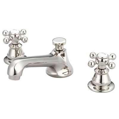Water Creation American 20Th Century Classic Widespread Lavatory Faucet with Pop Up Drain - Cross Handles F2-0009-05-BX