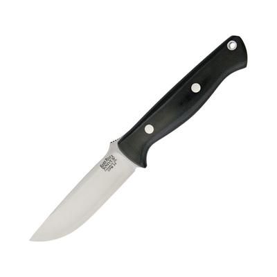 Bark River Gunny Black Canvas Fixed Blade Knife 3.75in CPM-3V Steel Black Canvas Micarta Handle 07-021MBC