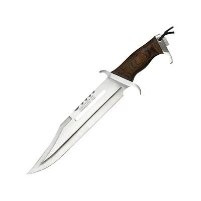 Hollywood Collectibles Rambo III Bowie Fixed Blade Knife18inWood HandlePlain HC9296