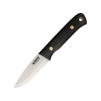 Casstrom Woodsman Bog Oak Fixed Blade Knife 3.5in Bohler K720 Steel Standard Edge Satin Wood Handle KS10829