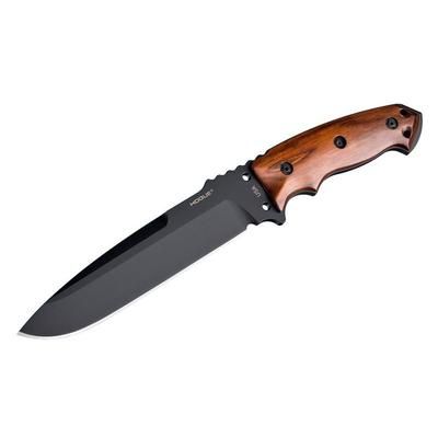 Hogue EX-F01 7in. Fixed Drop Point Blade A-2 Black Kote Wood Scales Coco Bolo 35156