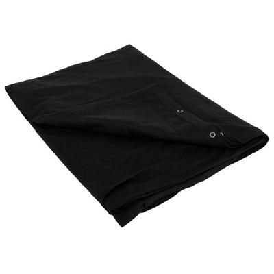 Stairville Bühnenvorhang 6x4m schwarz