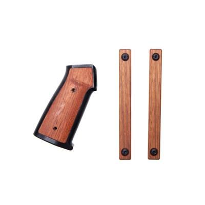 Sharps Bros. AR Grip & MLOK Hand Guard Panels Aluminum/Wood Brazilian Cherry SBARG01