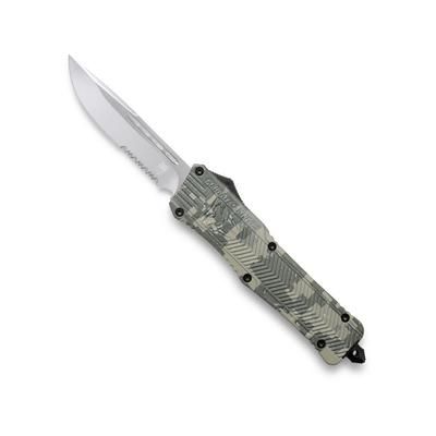 Cobra Tec Knives CTK-1 OTF Large Automatic Folding Knives 3.75in D2 Steel Drop Point Partially Digital Army Camo Handle LADCCTK1LDS
