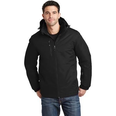 Port Authority J332 Vortex Waterproof 3-in-1 Jacket in Black size 2XL | Nylon