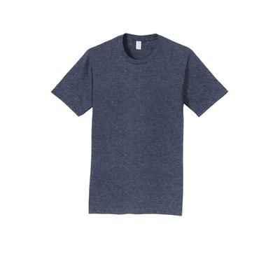 Port & Company PC450 Fan Favorite Top in Heather Navy Blue size Medium | Ringspun Cotton