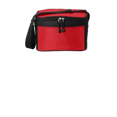 Port Authority BG512 6-Can Cube Cooler in Red/Black size OSFA | Canvas