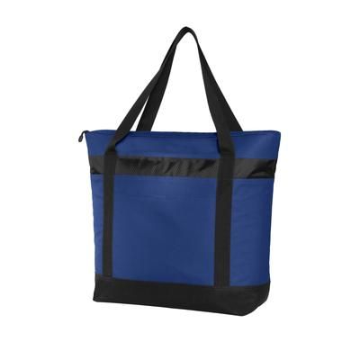 Port Authority BG527 Large Tote Cooler Bag in True Royal/Black size OSFA | Polyester Blend