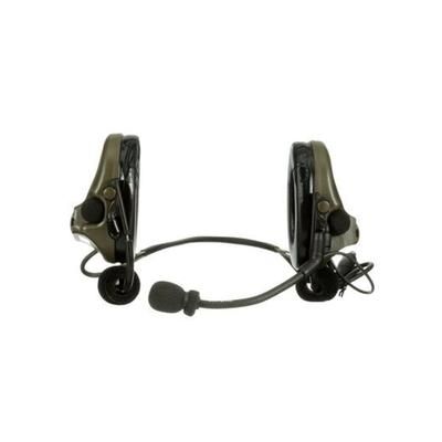 PELTOR 3M PELTOR ComTac V Headset Neckband Single Lead Standard Dynamic Mic NATO Wiring O.D. Green MT20H682BB-47 GN