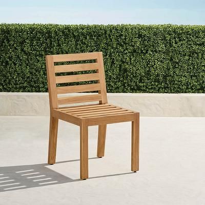 Set of 2 Calhoun Dining Side Chairs in Natural Teak. - Frontgate