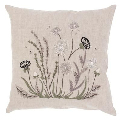 Housse de coussin à broder "graminées"