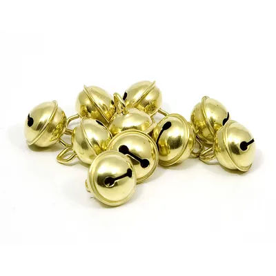 Grelots en laiton, doré, Ø 15 mm, 10 pièces