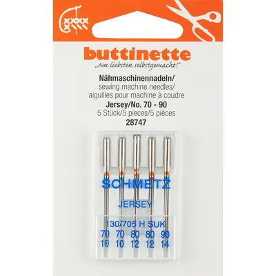 buttinette Aiguilles pour machine à coudre "jersey"