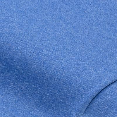 Tissu sweat "basique", avec envers doux et gratté, bleu jeans chiné